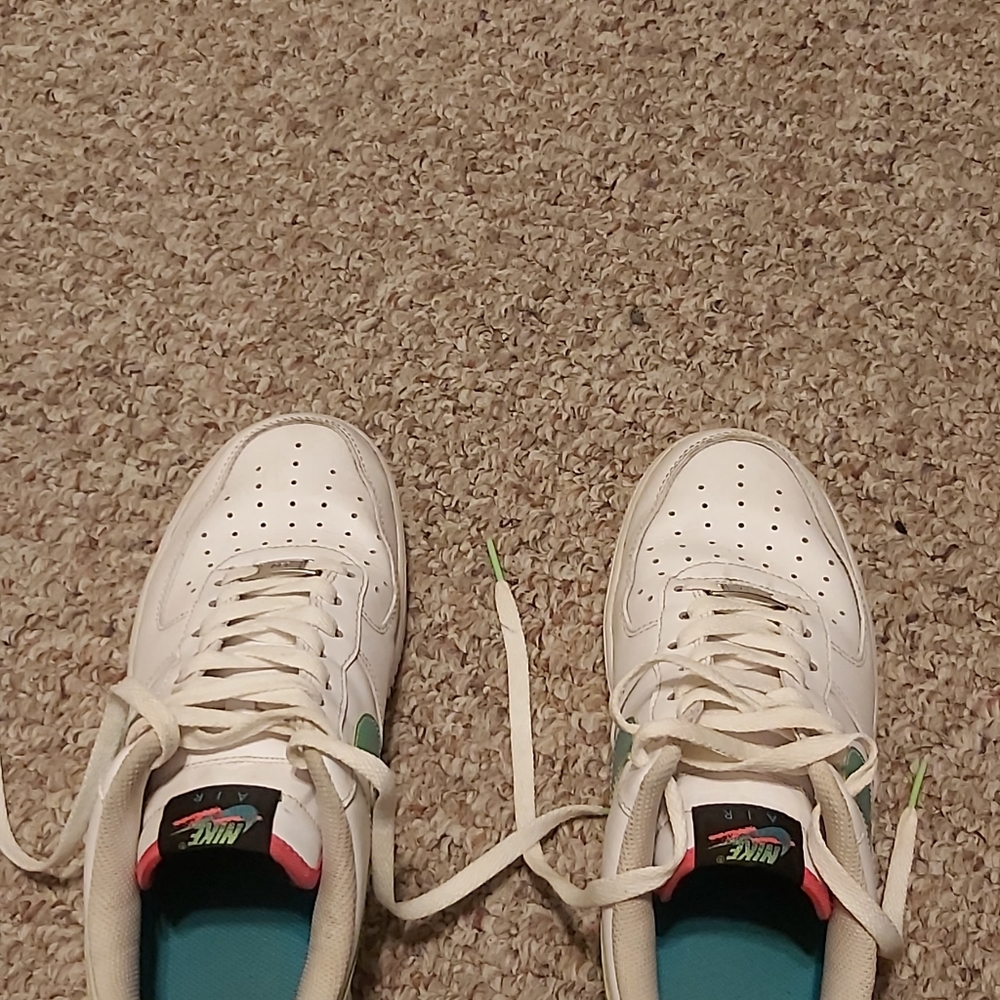 They are customized and a couple were out. They are exclusive. Nike Air Force 1.